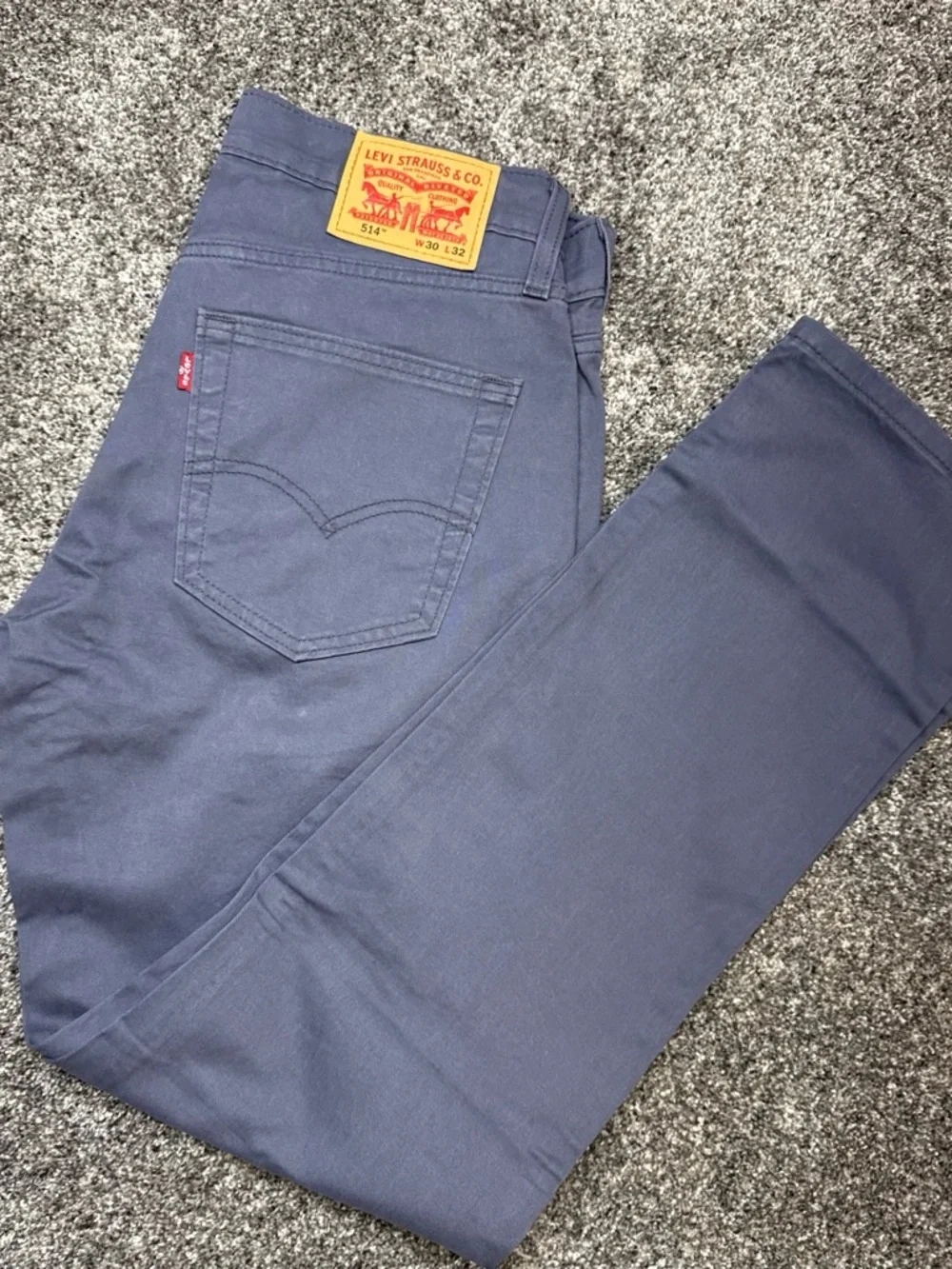 Levi's Men's 514 Straight Jeans in Deep Blue. Stretch